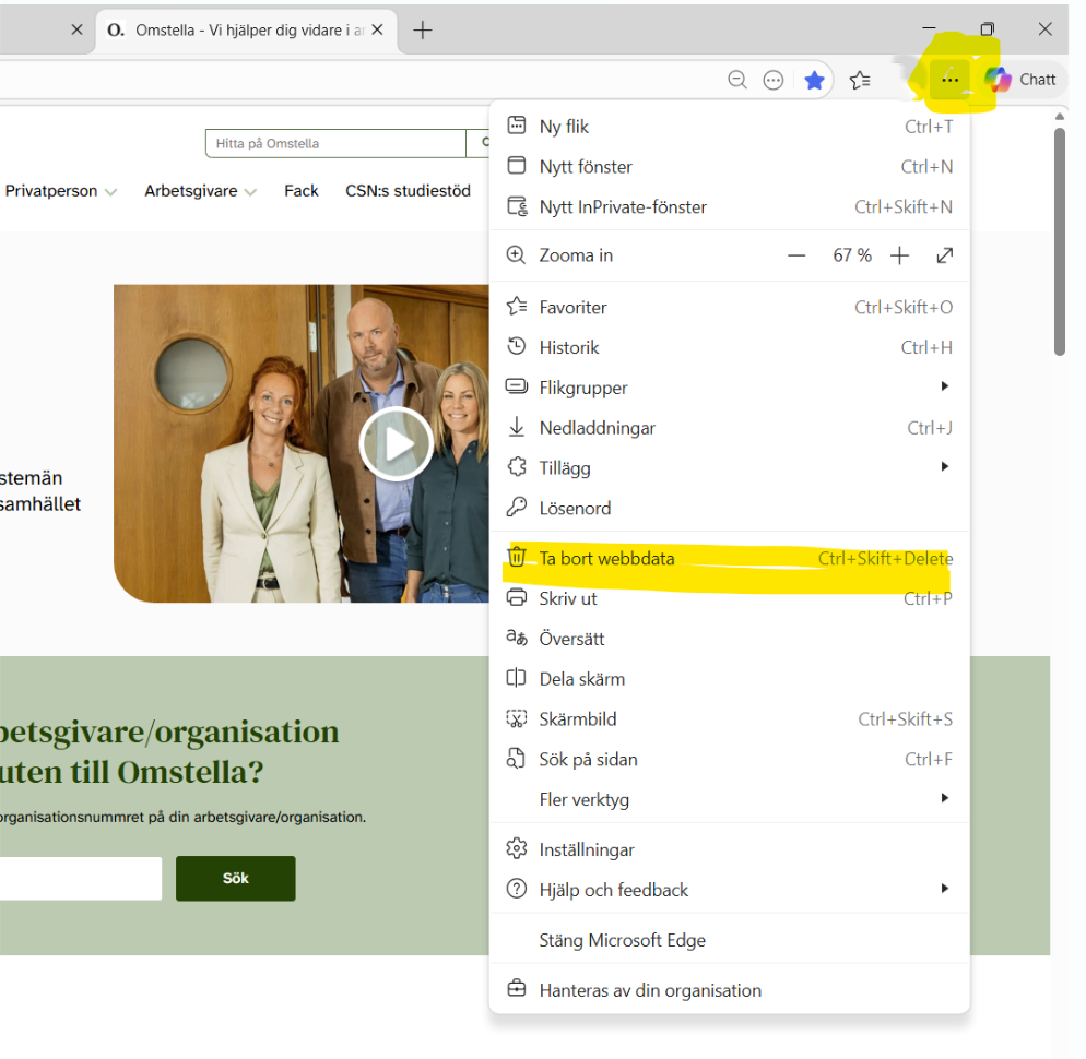 instruktionf&ouml;rrensacookies